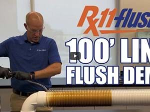 Rx11-flush 100 Foot Line Flush Demo